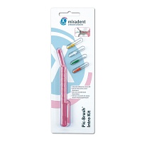 MIRADENT Interd.Pic-Brush Intro Kit 1H+4B.tra.pink - 1St