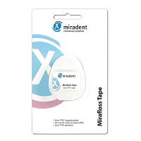 MIRADENT Zahnseide Mirafloss Tape teflonbeschicht. - 20m