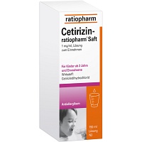 CETIRIZIN-ratiopharm Saft - 150ml - Allergie allgemein