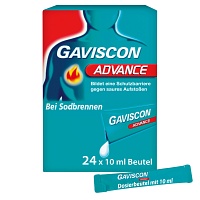 GAVISCON Advance Pfefferminz 1000mg/200mg SUS Btl. - 24X10ml - Saurer Magen