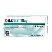 CEFAZINK 10 mg Filmtabletten - 100St - Selen & Zink