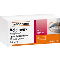 ACICLOVIR-ratiopharm Lippenherpescreme - 2g - Lippenherpes