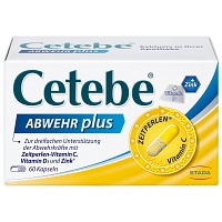 CETEBE ABWEHR plus Vitamin C+Vitamin D3+Zink Kaps. - 60St - Vitamine