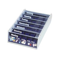 ANABOX 7 Tage Wochendosierer blau - 1St - Tablettenteiler & -dispenser