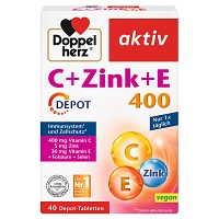 DOPPELHERZ C+Zink+E Depot Tabletten - 40St - Vitamine