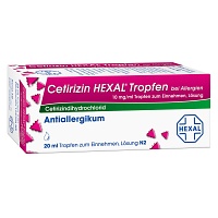 CETIRIZIN HEXAL Tropfen bei Allergien - 20ml - Allergie allgemein