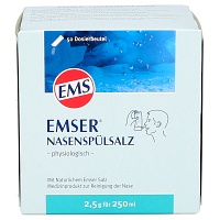 EMSER Nasenspülsalz physiologisch Btl. - 50St - Für die Wohlfühlnase