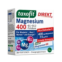 TAXOFIT Magnesium 400+B1+B6+B12+Folsäure 800 Gran. - 20St - Magnesium