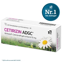 CETIRIZIN ADGC Filmtabletten - 20St - Allergie allgemein