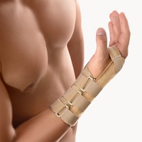 BORT Handgelenkstütze m.Aluschiene li.M haut - 1St