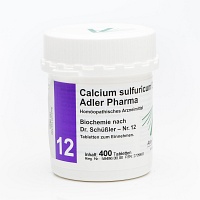 BIOCHEMIE Adler 12 Calcium sulfuricum D 6 Tabl. - 400St