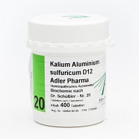 BIOCHEMIE Adler 20 Kalium aluminium sulf.D 12 Tab. - 400St