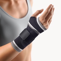 BORT ManuBasic Bandage links M schwarz - 1St
