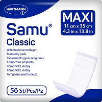 SAMU Wöchnerinnen Vorlagen Classic maxi 11x35 cm - 56St