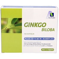 GINKGO 100 mg Kapseln+B1+C+E - 192St - Schwindelzustände
