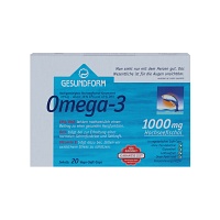 GESUNDFORM Omega-3 1.000 mg Fischöl Kapseln - 20St