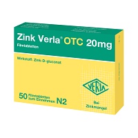 ZINK VERLA OTC 20 mg Filmtabletten - 50St - Selen & Zink