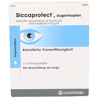 SICCAPROTECT Augentropfen - 3X10ml - Gegen gereizte Augen