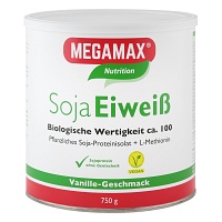 MEGAMAX Soja Eiweiß Vanille Pulver - 750g - Energie-Drinks