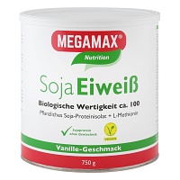 MEGAMAX Soja Eiweiß Vanille Pulver - 750g - Energie-Drinks