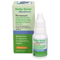 HERBA-VISION Blaubeere Augentropfen - 15ml - Gegen gereizte Augen