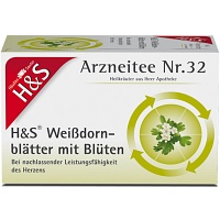 H&S Weißdornblätter mit Blüten Filterbeutel - 20X1.6g - Heilkräutertees