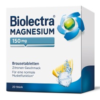 BIOLECTRA Magnesium 150 mg Zitrone Brausetabletten - 20St - Magnesium