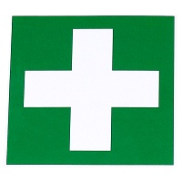 GRÜNES KREUZ Aufkleber Verbandkasten - 1St