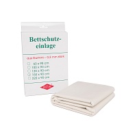 BETTEINLAGE Gummiplatte 0,3 mm 90x150 cm weiß - 1St