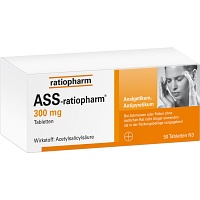 ASS-ratiopharm 300 mg Tabletten - 50St - Blutverdünnung