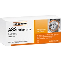 ASS-ratiopharm 500 mg Tabletten - 30St - Schmerzen allgemein