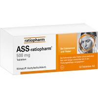 ASS-ratiopharm 500 mg Tabletten - 50St - Schmerzen allgemein