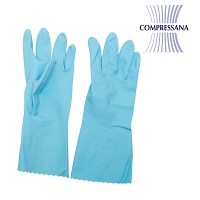 COMPRESSANA Gummihandschuhe Gr.2 farbig - 2St