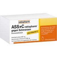 ASS + C-ratiopharm gegen Schmerzen Brausetabletten - 10St - Schmerzen allgemein