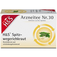 H&S Spitzwegerichkraut Filterbeutel - 20X1.5g - Heilkräutertees