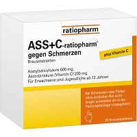 ASS + C-ratiopharm gegen Schmerzen Brausetabletten - 20St - Schmerzen allgemein