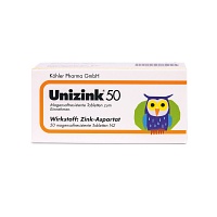 UNIZINK 50 magensaftresistente Tabletten - 50St - Selen & Zink