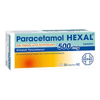 PARACETAMOL 500 mg HEXAL b.Fieber u.Schmerzen Tab. - 20St - Grippe & Fieber