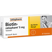 BIOTIN-RATIOPHARM 5 mg Tabletten - 30St - Biotin