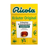 RICOLA o.Z.Box Kräuter Bonbons - 50g - Bonbons zuckerfrei