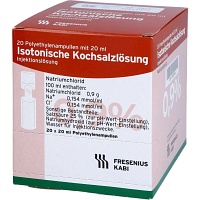 KOCHSALZLÖSUNG 0,9% Plastikamp.Fresenius - 20X20ml