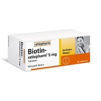 BIOTIN-RATIOPHARM 5 mg Tabletten - 90St - Für Haut, Haare & Knochen