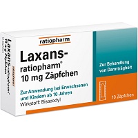LAXANS-ratiopharm 10 mg Zäpfchen - 10St - Abführmittel