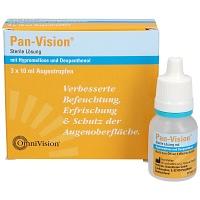 PAN-VISION Augentropfen - 3X10ml - Gegen trockene Augen
