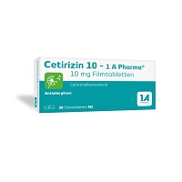 CETIRIZIN 10-1A Pharma Filmtabletten - 50St - Allergie allgemein