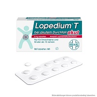 LOPEDIUM T akut bei akutem Durchfall Tabletten - 10St - Durchfallmittel