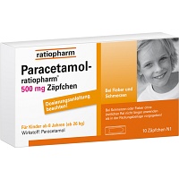 PARACETAMOL-ratiopharm 500 mg Zäpfchen - 10St - Grippe & Fieber