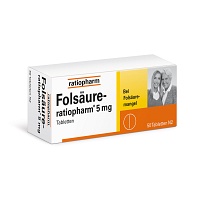 FOLSÄURE-RATIOPHARM 5 mg Tabletten - 50St - Folsäure