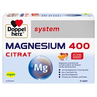 DOPPELHERZ Magnesium 400 Citrat system Granulat - 20St - Vitamine & Stärkung