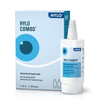 HYLO-COMOD Augentropfen - 2X10ml - Gegen trockene Augen